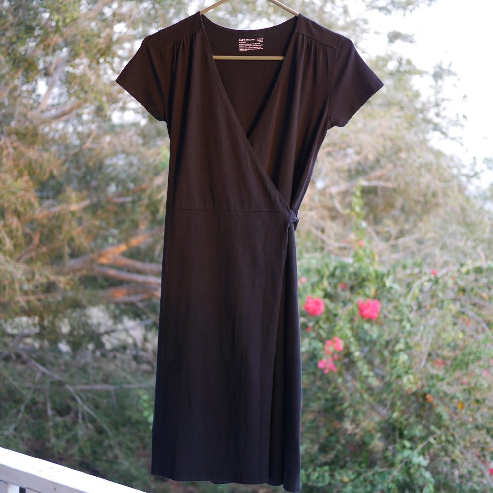 Pact Organic Cotton True Wrap Dress